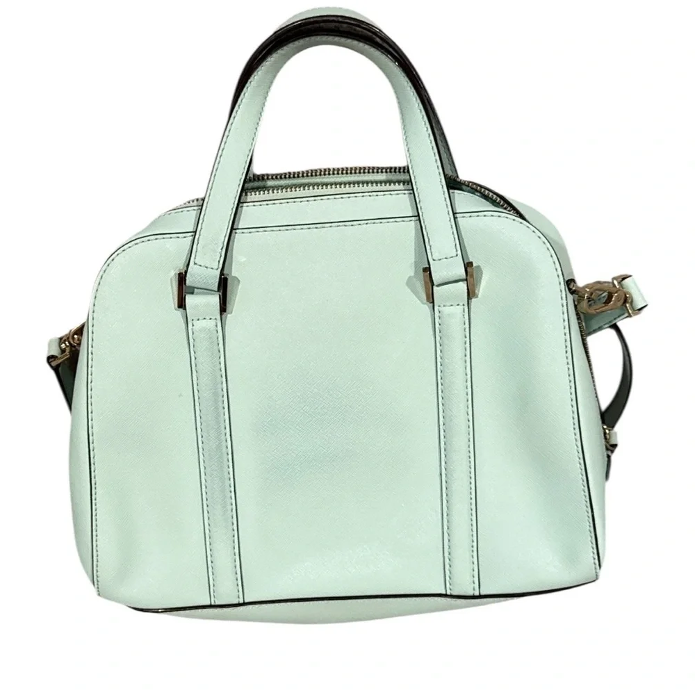 Authentic Kate Spade Newbury Lane  Loden Leather Larger Satchel Bag.